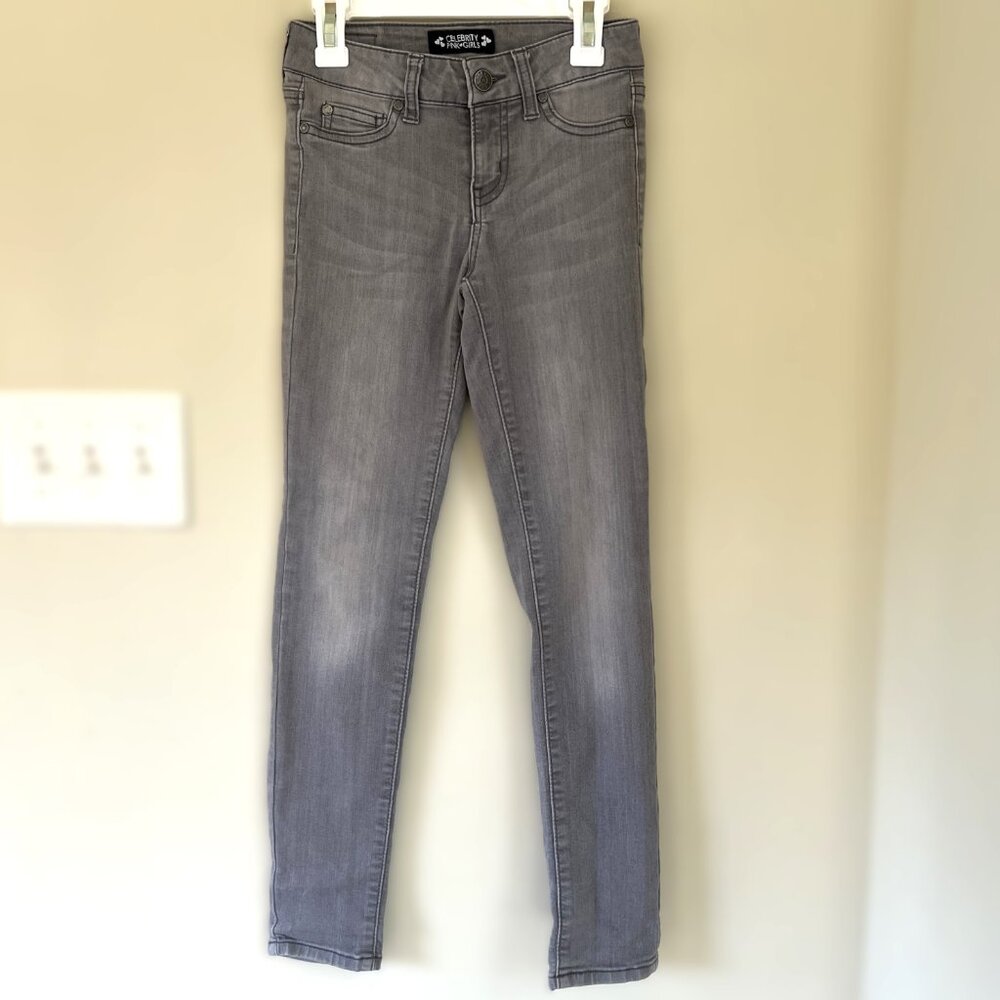 Celebrity Pink Girls Jeans, Smoke Gray, Size 10